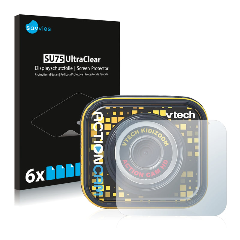 6x Savvies SU75 Screen Protector for Vtech Kidizoom Action Cam HD