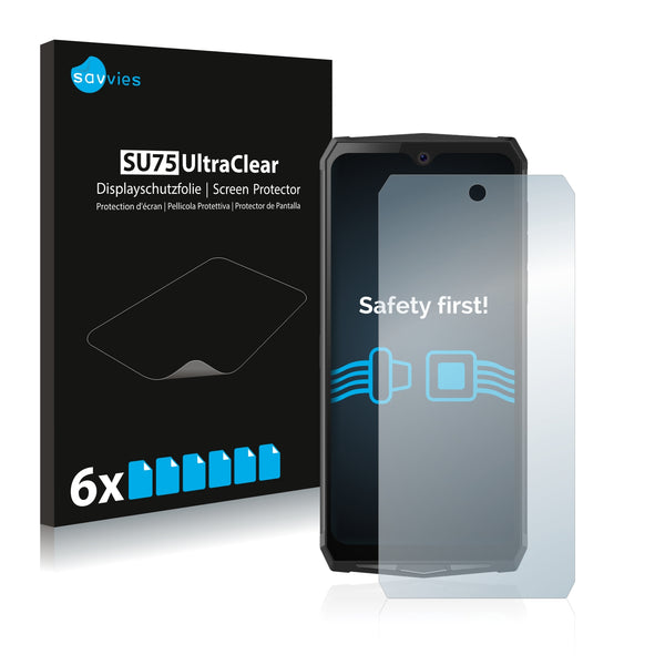 6x Savvies SU75 Screen Protector for Blackview BV9100