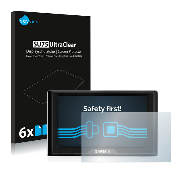 6x Savvies SU75 Screen Protector for Garmin Drive 52 MT-S EU