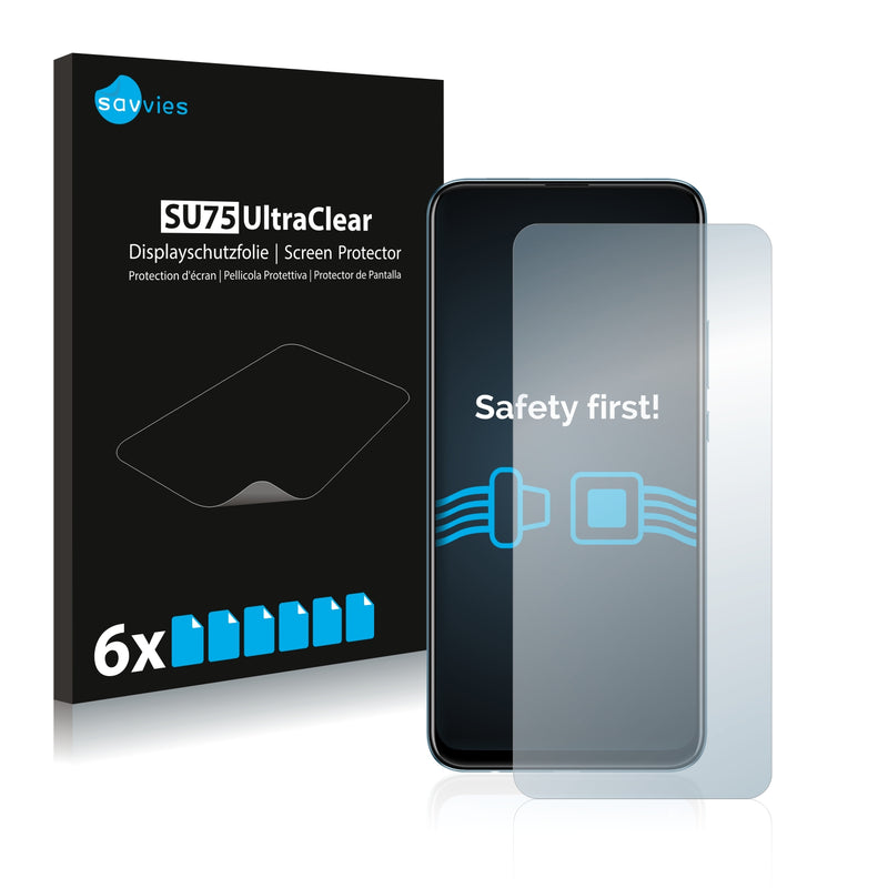 6x Savvies SU75 Screen Protector for Huawei Enjoy 10