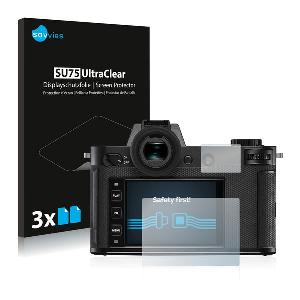 6x Savvies SU75 Screen Protector for Leica SL2