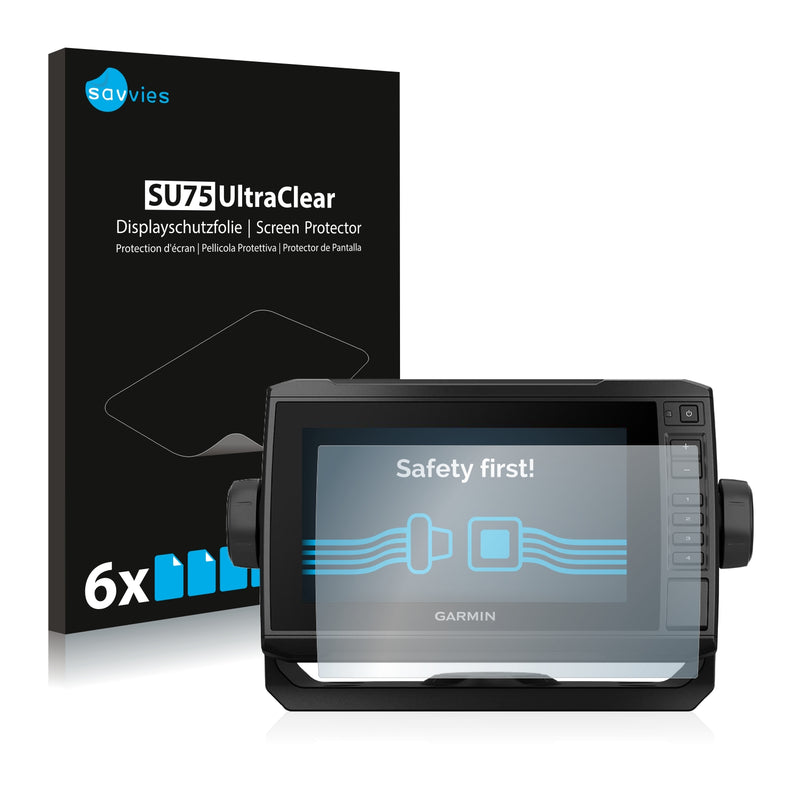6x Savvies SU75 Screen Protector for Garmin echoMAP UHD 73cv