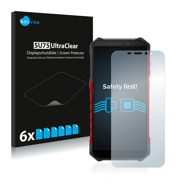 6x Savvies SU75 Screen Protector for Ulefone Armor X3