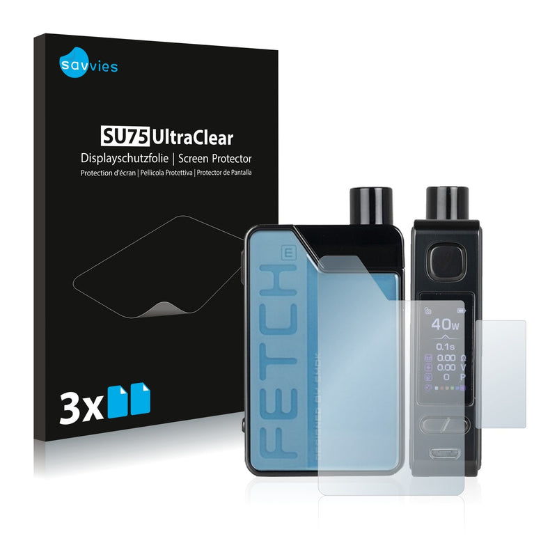 6x Savvies SU75 Screen Protector for Smok Fetch Mini (left-hander)