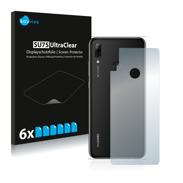 6x Savvies SU75 Screen Protector for Huawei P smart Pro 2019 (Back)