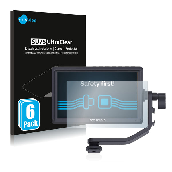 6x Savvies SU75 Screen Protector for Feelworld FW568 5.5