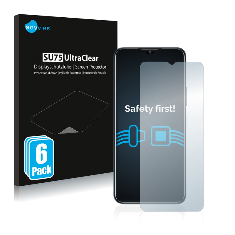 6x Savvies SU75 Screen Protector for Vivo Y21s