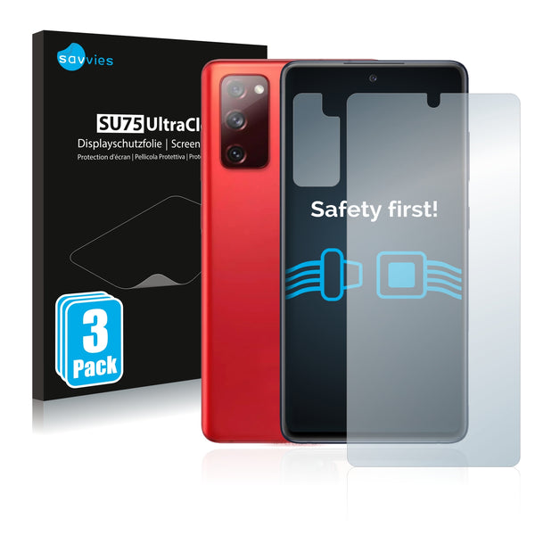 6x Savvies SU75 Screen Protector for Samsung Galaxy S20 FE (Front + cam)