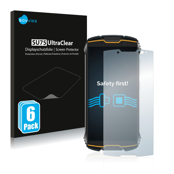 6x Savvies SU75 Screen Protector for Cubot King Kong Mini 2