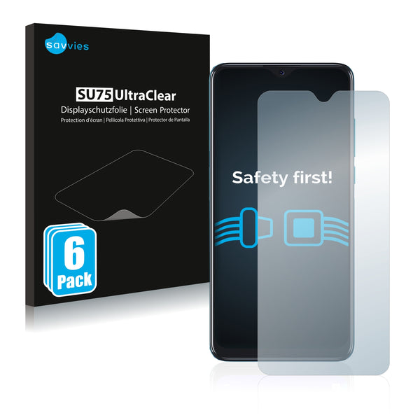 6x Savvies SU75 Screen Protector for TCL 20 SE