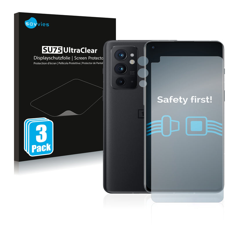 6x Savvies SU75 Screen Protector for OnePlus 9RT 5G (Front + cam)