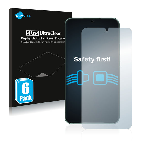 6x Savvies SU75 Screen Protector for Samsung Galaxy S22 Plus 5G