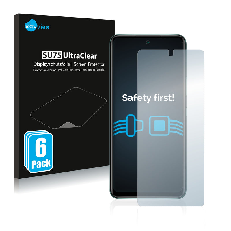 6x Savvies SU75 Screen Protector for Infinix Hot 11s