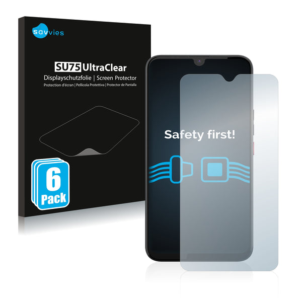 6x Savvies SU75 Screen Protector for Gigaset GS5