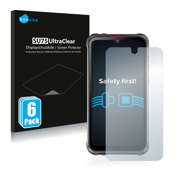 6x Savvies SU75 Screen Protector for Hotwav Cyber 7