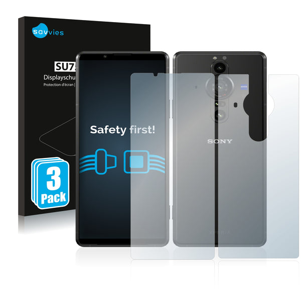 6x Savvies SU75 Screen Protector for Sony Xperia Pro-I (Front + Back)