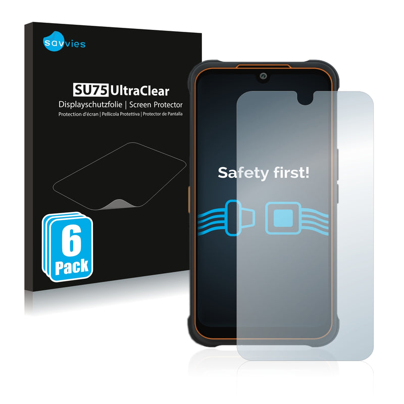 6x Savvies SU75 Screen Protector for AGM Glory Pro