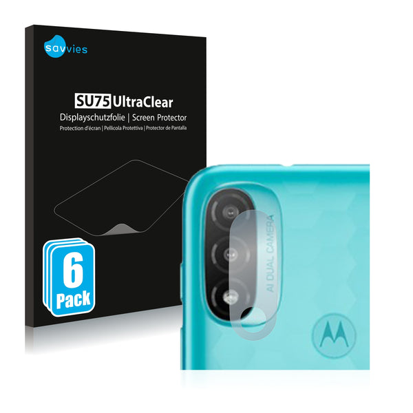 6x Savvies SU75 Screen Protector for Motorola Moto E20 (ONLY Camera)