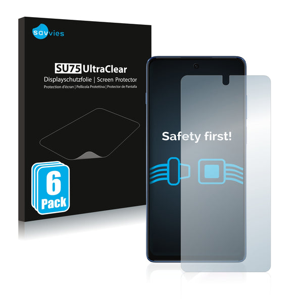 6x Savvies SU75 Screen Protector for Motorola Moto G200 5G