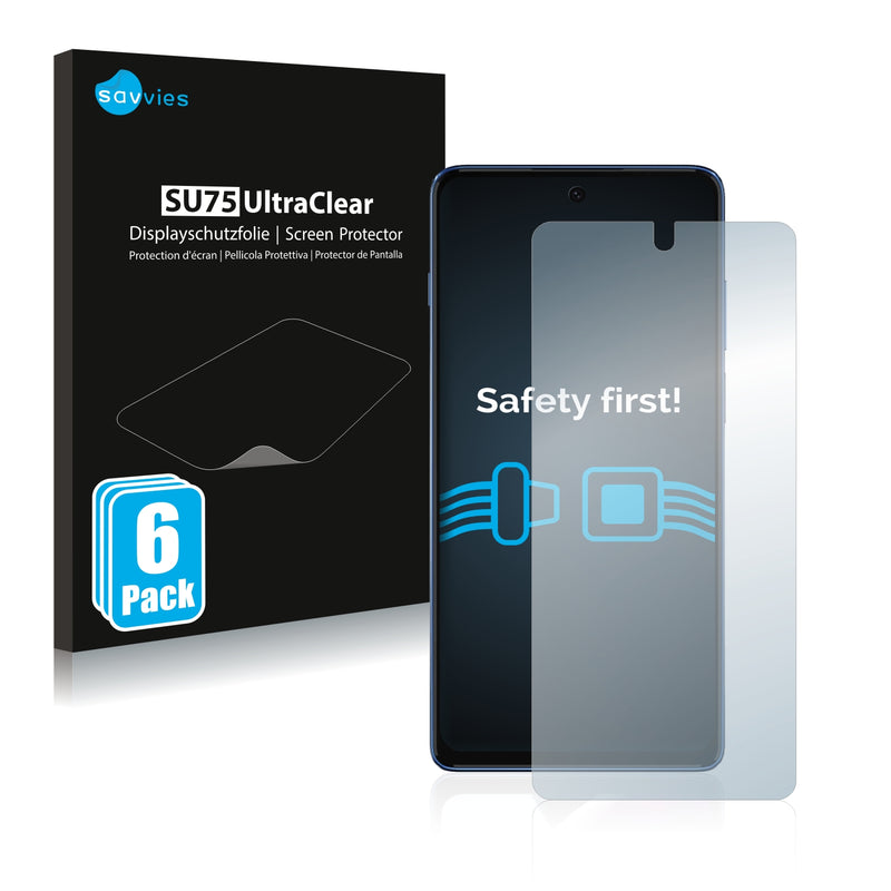 6x Savvies SU75 Screen Protector for Motorola Moto G200 5G