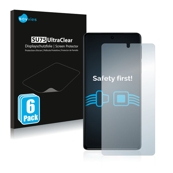 6x Savvies SU75 Screen Protector for Motorola Edge 30 Pro