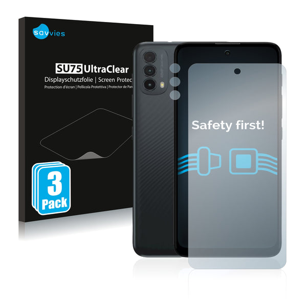6x Savvies SU75 Screen Protector for Motorola Moto E30 (Front + cam)