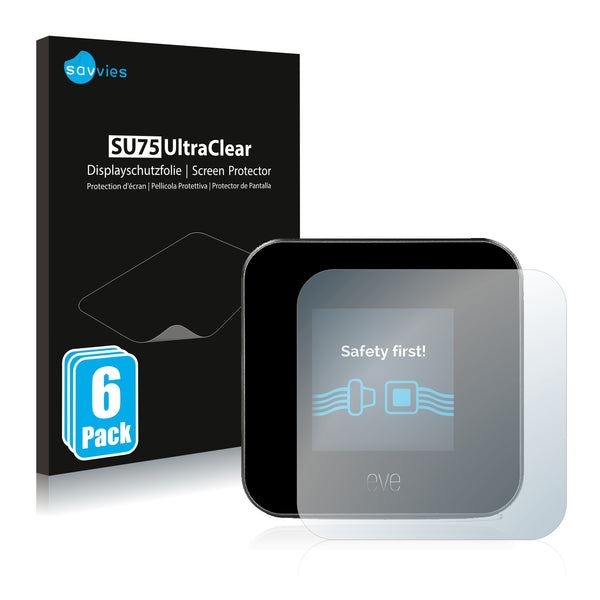 6x Savvies SU75 Screen Protector for Elgato Eve Room