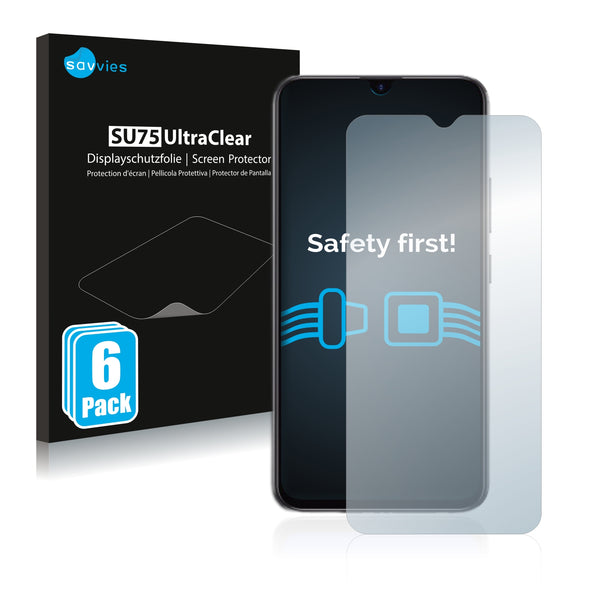 6x Savvies SU75 Screen Protector for Philips PH1
