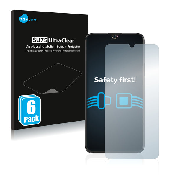 6x Savvies SU75 Screen Protector for Honor Play 30 Plus