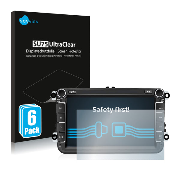 6x Savvies SU75 Screen Protector for M.I.C. AV8V6-Lite