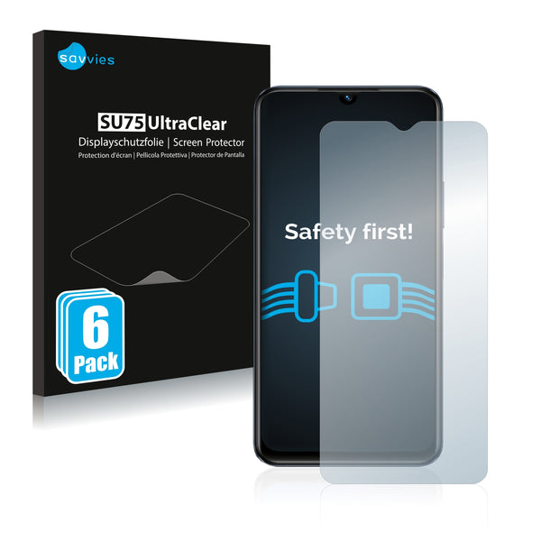 6x Savvies SU75 Screen Protector for Vivo Y55 5G