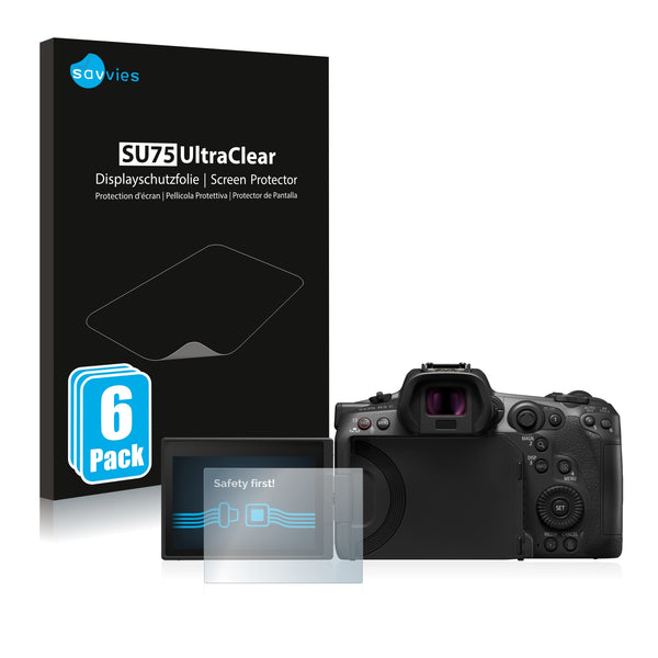 6x Savvies SU75 Screen Protector for Canon EOS R5 C