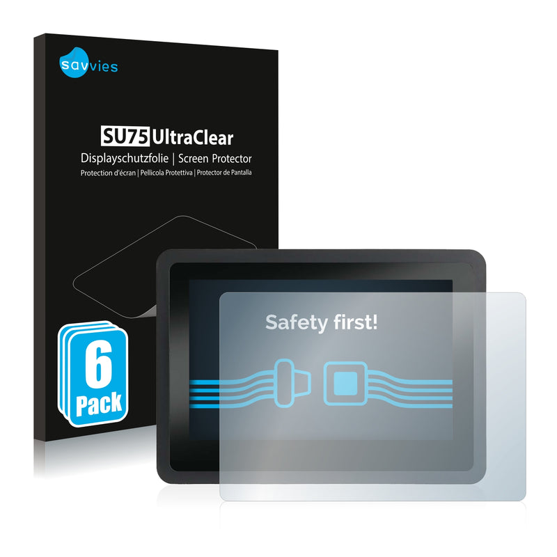 6x Savvies SU75 Screen Protector for Faytech FT07TMCAPOB
