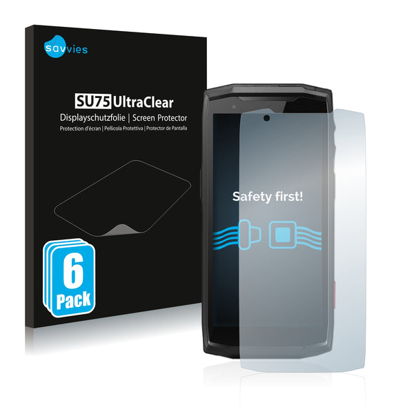 6x Savvies SU75 Screen Protector for Crosscall Core-M5