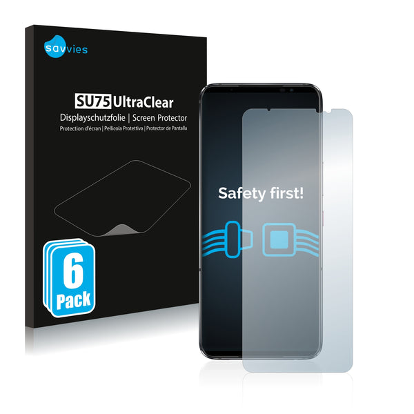6x Savvies SU75 Screen Protector for Asus ROG Phone 6