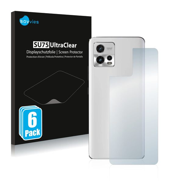 6x Film Screen Protector for Motorola Moto G72 (Back)