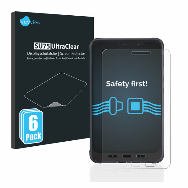6x Film Screen Protector for Samsung Galaxy Tab Active 3 Enterprise Edition LTE