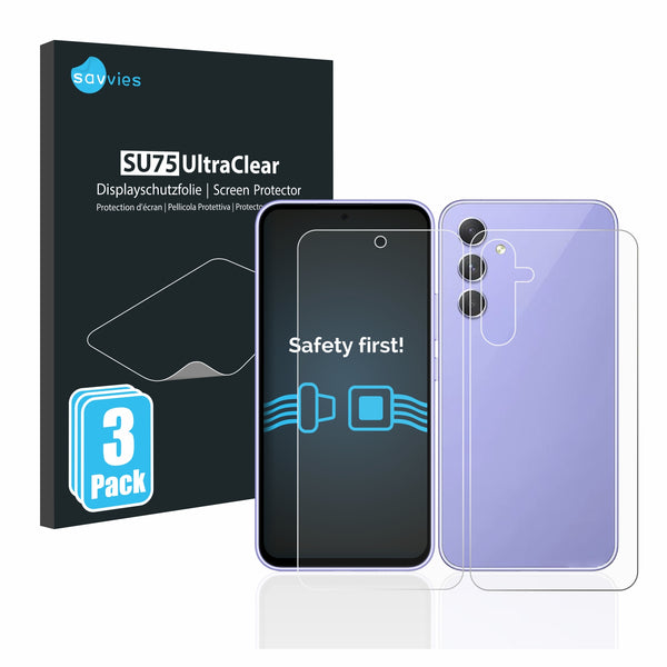 6x Film Screen Protector for Samsung Galaxy A54 5G (Front & Back)