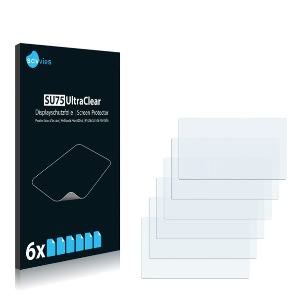 6x Savvies SU75 Screen Protector for CreAtive Zen Vision W