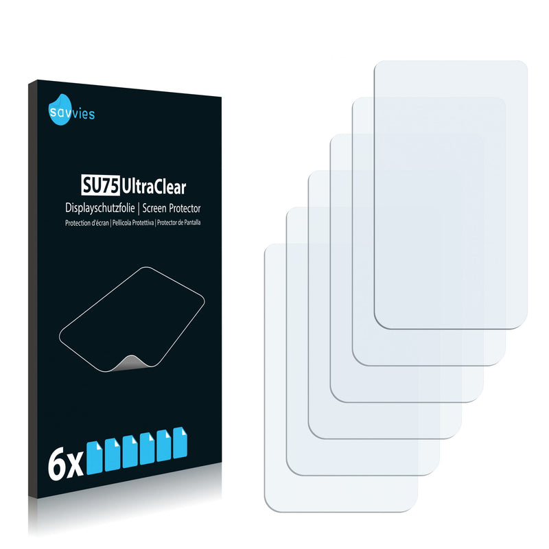 6x Savvies SU75 Screen Protector for Garmin Oregon 200