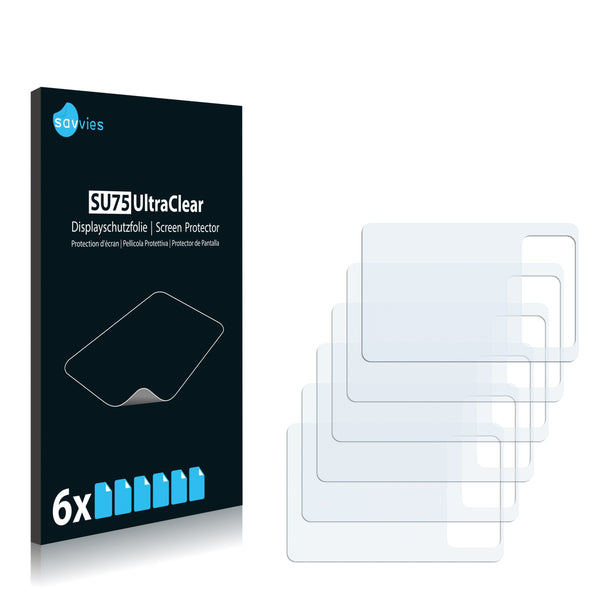 6x Savvies SU75 Screen Protector for CreAtive Zen X-Fi
