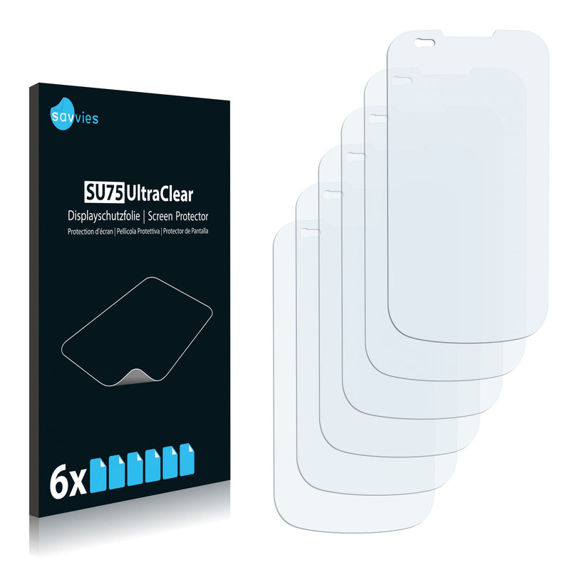 6x Savvies SU75 Screen Protector for Samsung SGH-R880