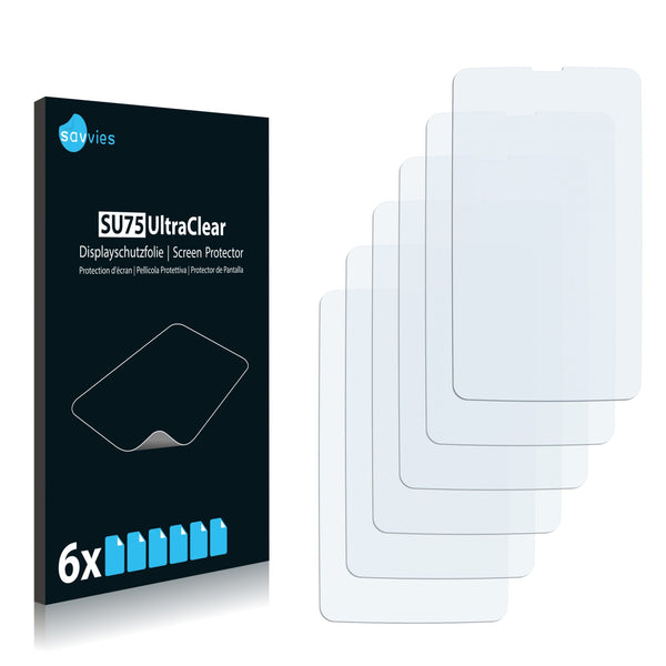 6x Savvies SU75 Screen Protector for INQ Cloud Touch