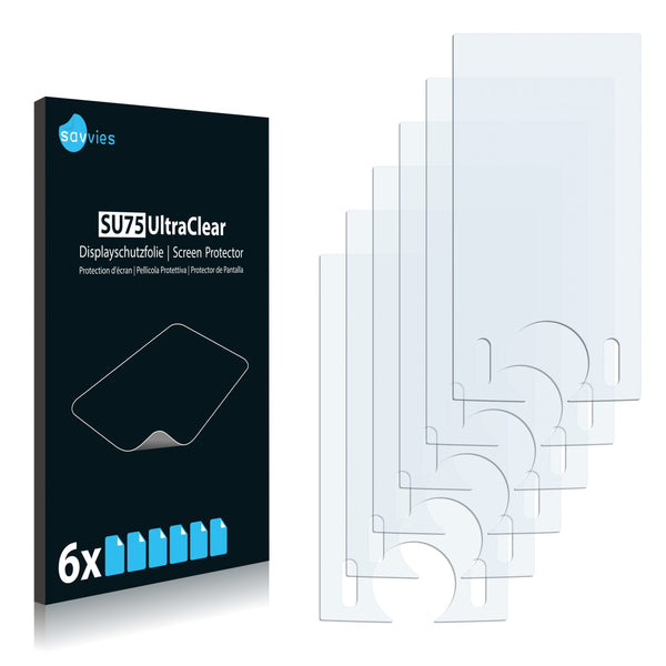 6x Savvies SU75 Screen Protector for Coby MP815