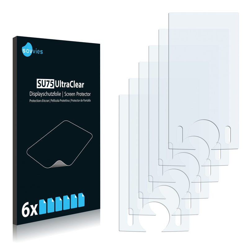 6x Savvies SU75 Screen Protector for Coby MP815