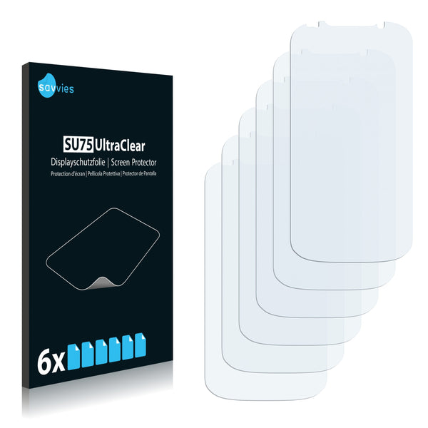 6x Savvies SU75 Screen Protector for HTC Ruby