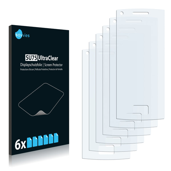 6x Savvies SU75 Screen Protector for Samsung Wave 578