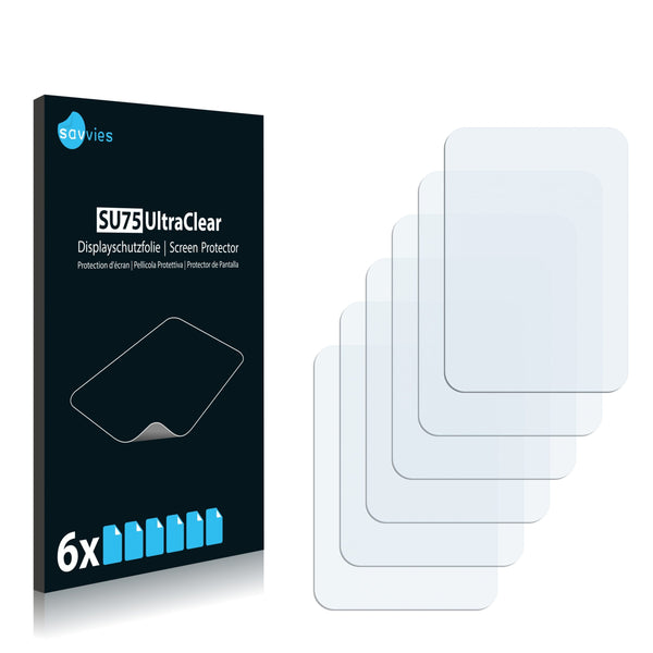 6x Savvies SU75 Screen Protector for Coby MP823