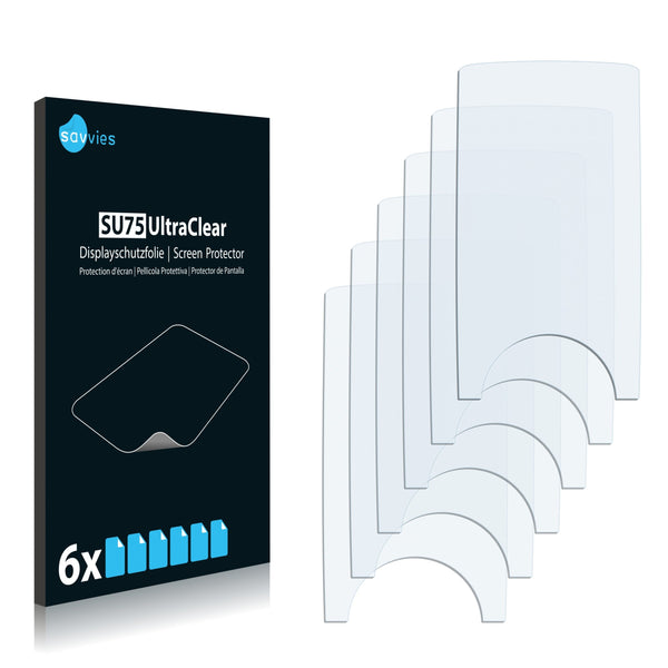 6x Savvies SU75 Screen Protector for Coby MP625