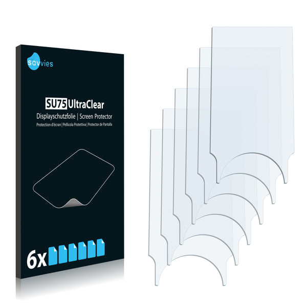 6x Savvies SU75 Screen Protector for Coby MP620